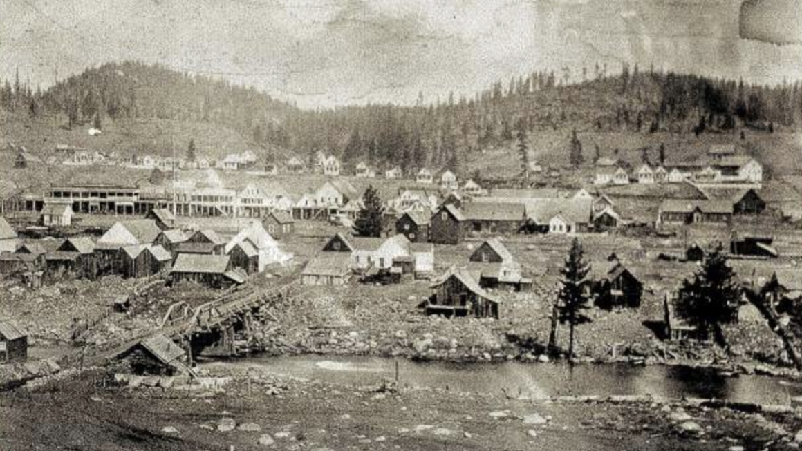 Truckee's Chinatown in 1878.